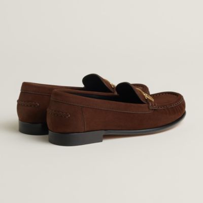 Hermès ブラウンレザー ローファー　38 美品❣️ Hermès ブラウンレザー ローファー 38 美品❣️ Hermès ブラウン